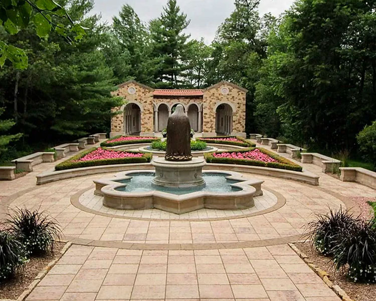 Memorial to the Unborn grounds at Our Lady of Guadalupe Shrine in La Crosse, Wisconsin.