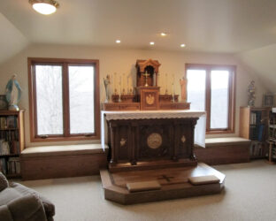 Altar at St. Joseph's Farm, Holy Angels Guest House in Westby, Wisconsin.