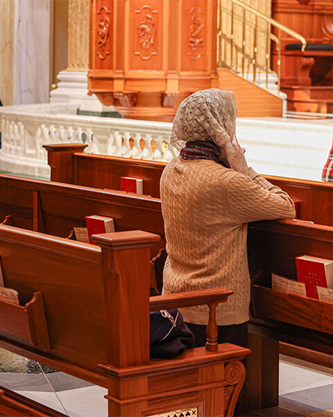 Sarah Greydanus in the Shrine Church