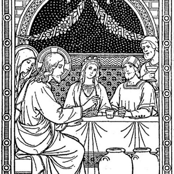 A graphic image of the epiphany Sunday Wedding feast.