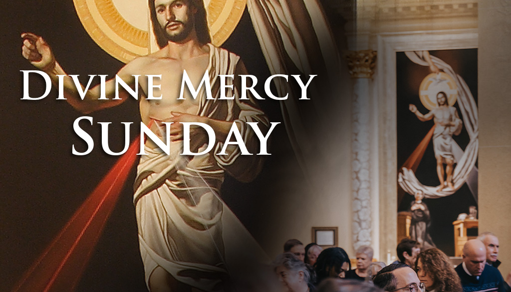 Divine Mercy Sunday at the Shrine St. Faustina Side Altar