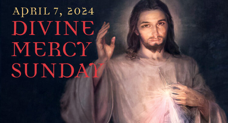 Divine Mercy Sunday at the Shrine of Our Lady of Guadalupe, Blood and water gushed forth from the Heart of Jesus