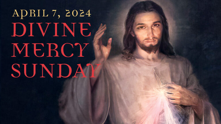 Divine Mercy Sunday at the Shrine of Our Lady of Guadalupe, Blood and water gushed forth from the Heart of Jesus