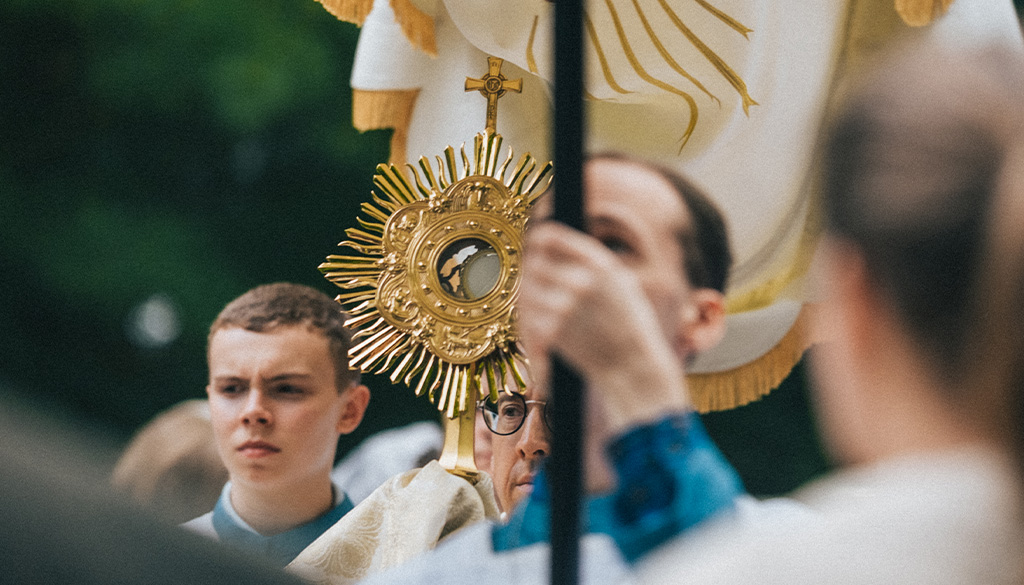 Corpus Christi Monstrance Procession at the Shrine of Our Lady of Guadalupe in La Crosse, Wisconsin