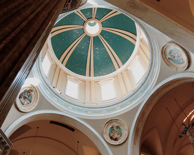 Shrine Dome with Stars and Church Fathers