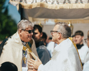 Bishop Battersby and Bishop Barron Eucharistic Pilgrimage