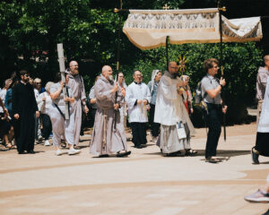 Eucharistic Procession Guadalupe Shrine Plaza