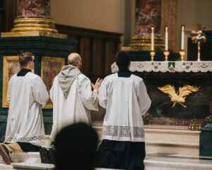 Franciscan Friars of the Renewal at the Guadalupe Shrine Eucharistic Procession