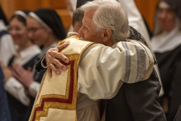 Priest and Father after Holy Mass