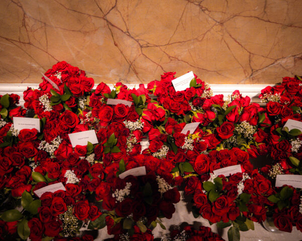 Roses with intentions in the Guadalupe Shrine for the Anniversary Roses with intentions in the Guadalupe Shrine for the Anniversary