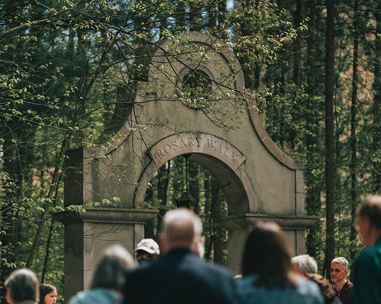 Rosary Walk Outdoor Devotional Area La Crosse Guadalupe Shrine