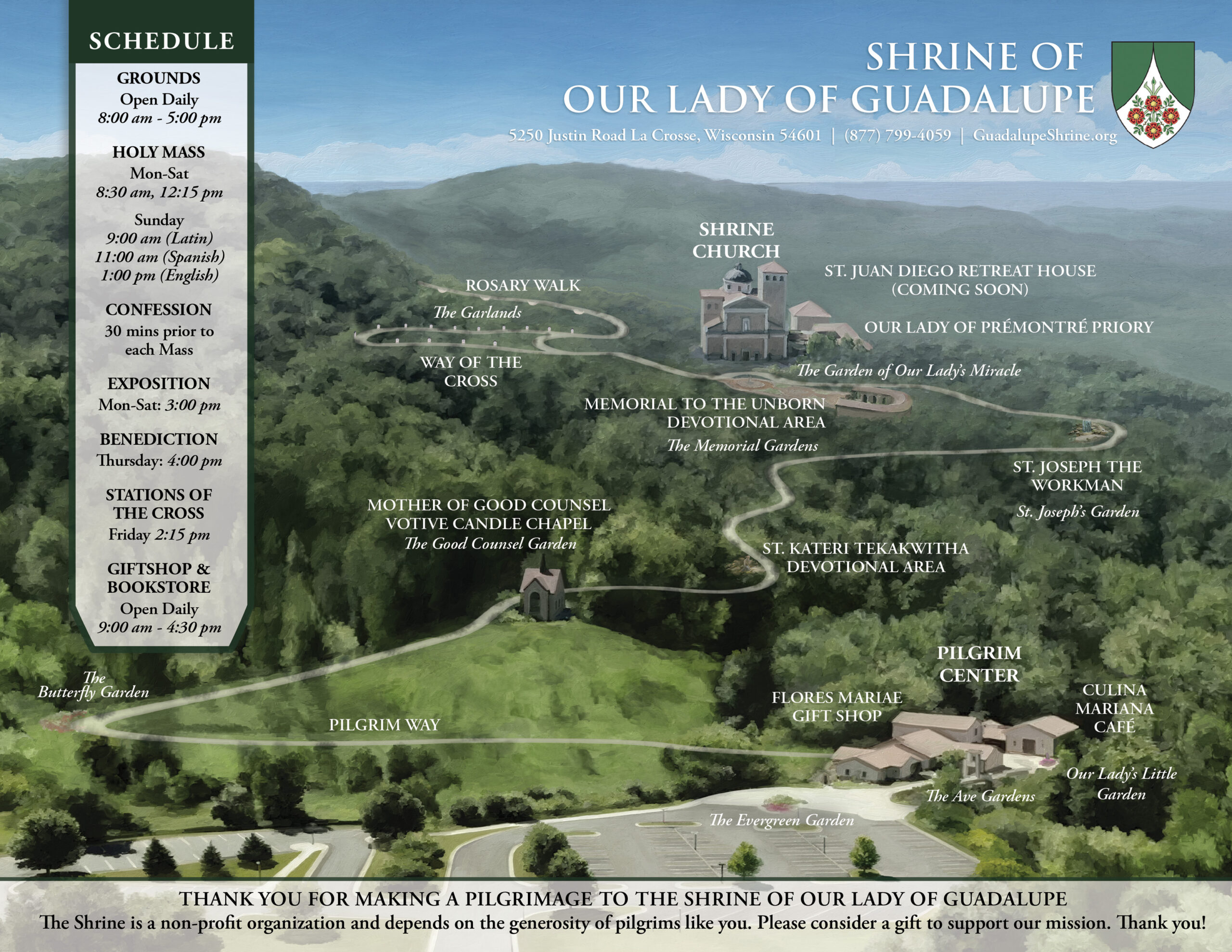 Shrine Map from Ascent from Aerial VIew