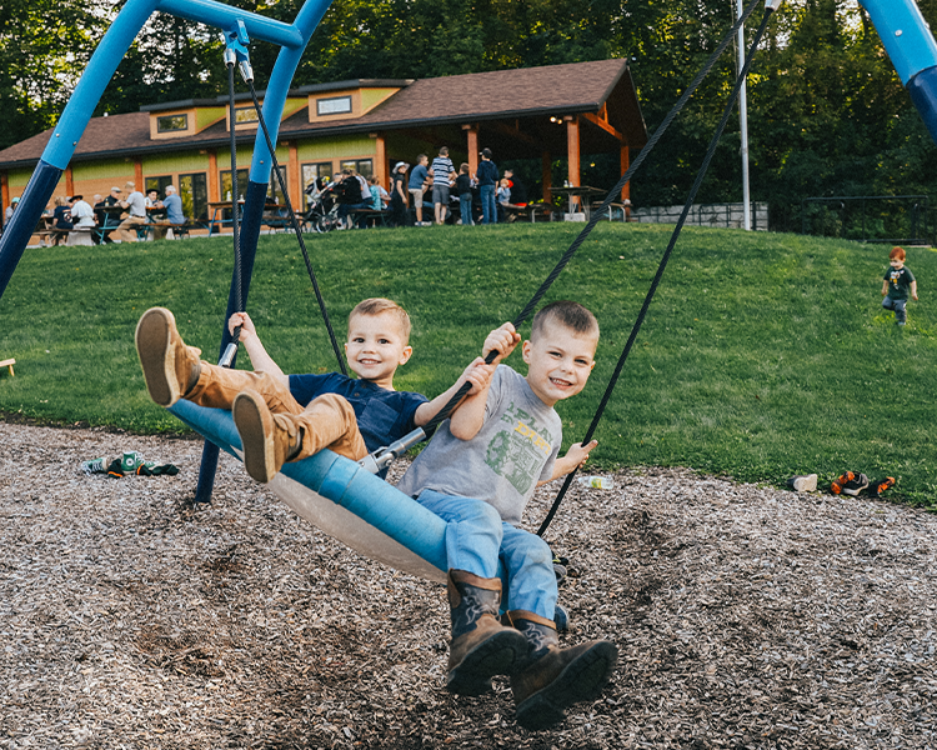 Children at church picnic