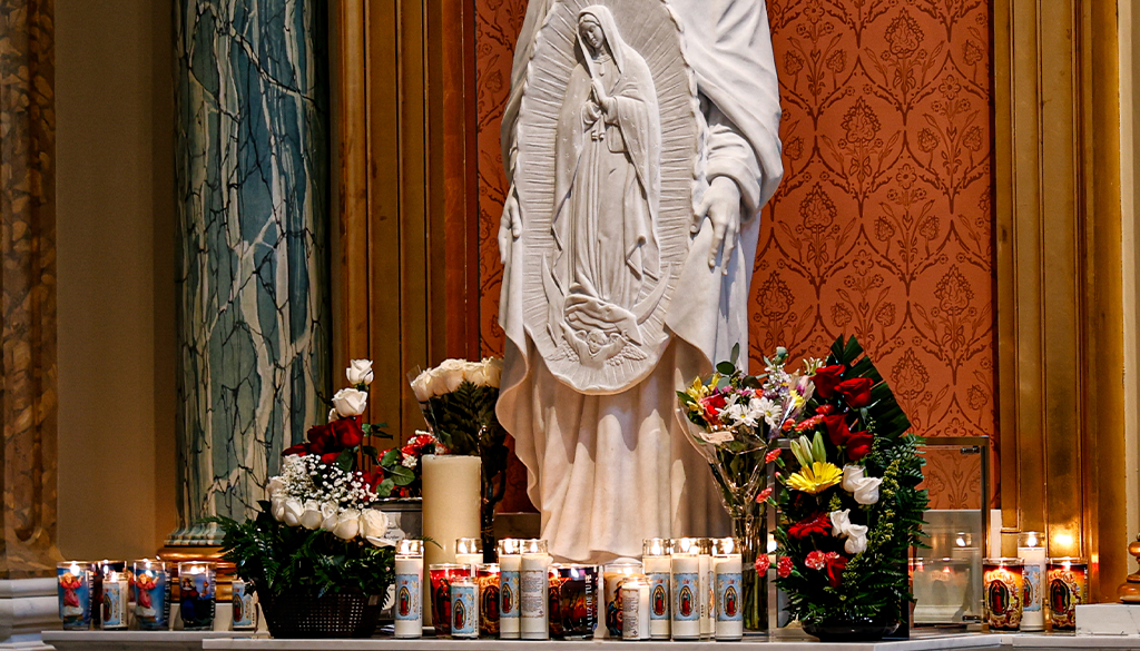 Saint Juan Diego Statue at the Shrine of Our Lady of Guadalupe