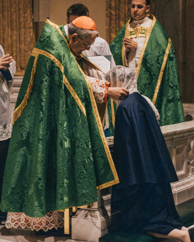 Induction ceremony for Our Lady's Handmaids with Cardinal Burke