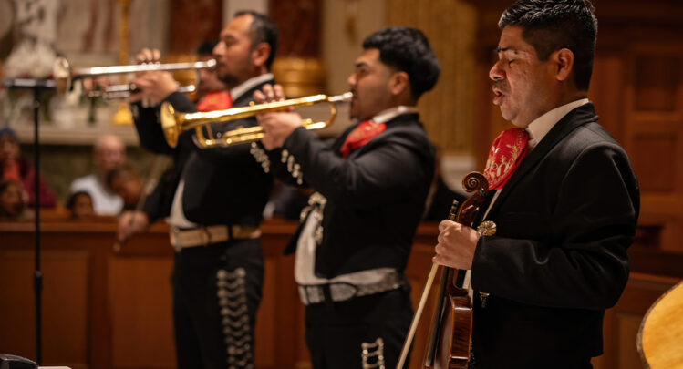 Solemnity of OLG Mariachi before Our Lady of Guadalupe