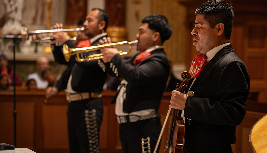 Solemnity of OLG Mariachi before Our Lady of Guadalupe