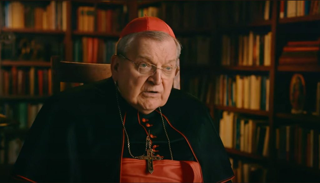 Cardinal Burke in a video inviting the faithful to a Pontifical Requiem Mass on All Souls' Day, praying for souls in purgatory at the Shrine of Our Lady of Guadalupe.