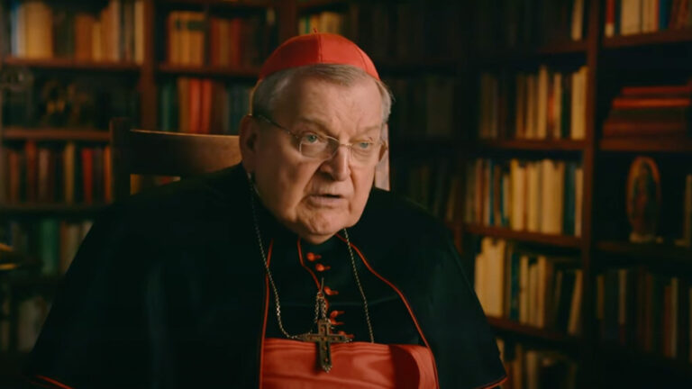 Cardinal Burke in a video inviting the faithful to a Pontifical Requiem Mass on All Souls' Day, praying for souls in purgatory at the Shrine of Our Lady of Guadalupe.