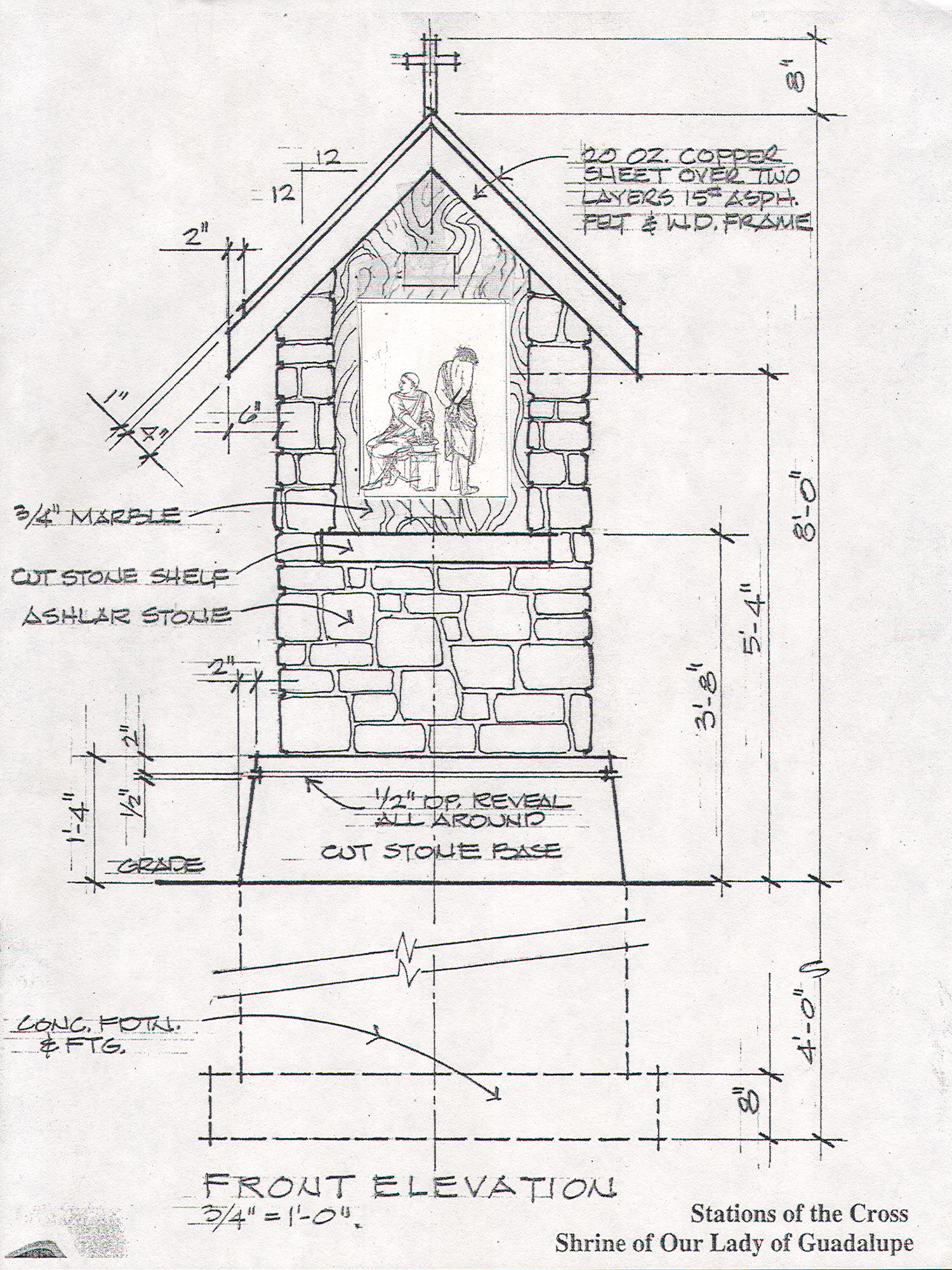 Sketch of the station by artist Anthony Visco.