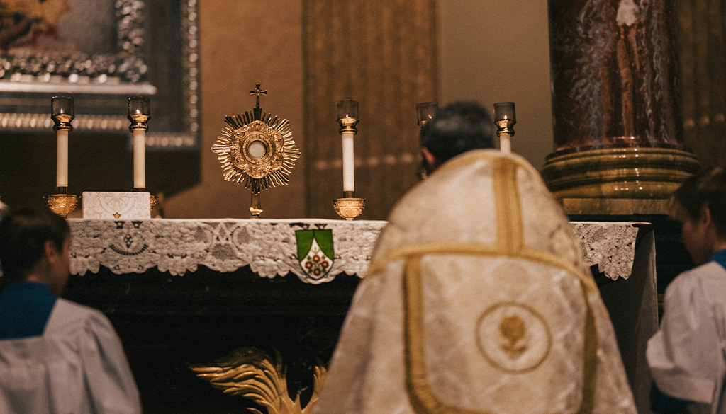 Adoration in the Shrine of Our Lady of Guadalupe