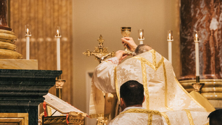 The Most Precious Blood of Christ in the Chalice Mass offered by Cardinal Burke at the Shrine of Our Lady of Guadalupe