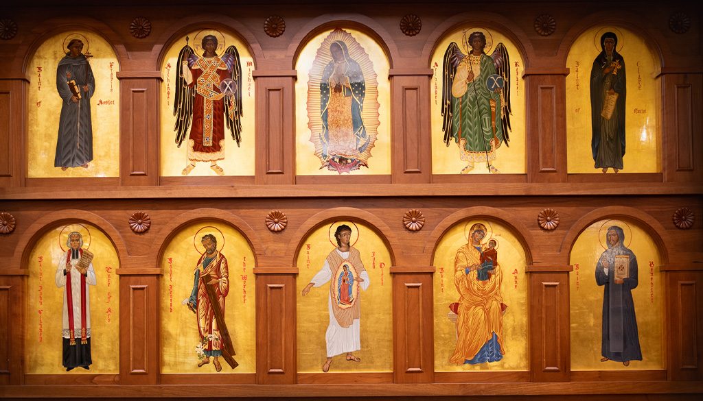 Saints-Icon-Paintings-from-the-Shrine-of-Our-Lady-of-Guadalupe-Juan-Diego-and-other-saints