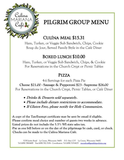 PilgrimGroup Menu updated 260515