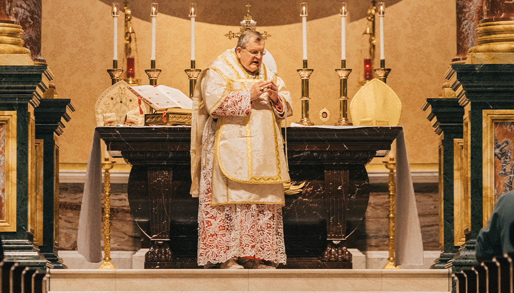 Our Lady of the Snows with Cardinal Burke