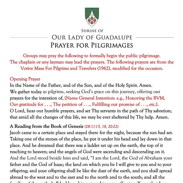 prayer for pilgrimage image